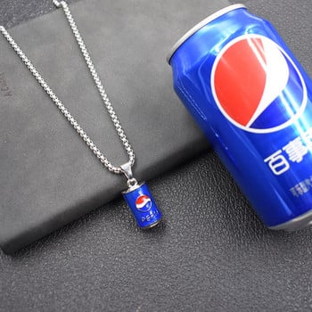 Модерна мъжка верижка с висулка и надпис Pepsi