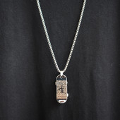 Model lung de lant barbatesc modern cu pandantiv