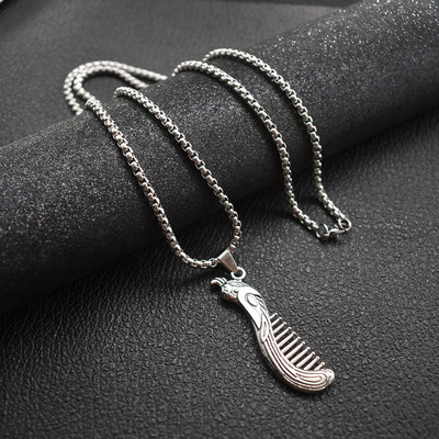 Moderna vīriešu garā ķēde ar piekariņu diviem modeļiem