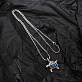 Ikdienas vīriešu ķēde ar bruņurupuča kulonu