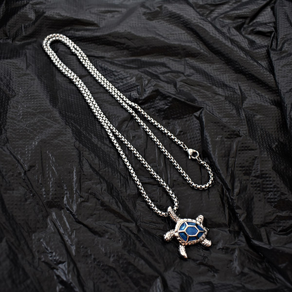 Ikdienas vīriešu ķēde ar bruņurupuča kulonu