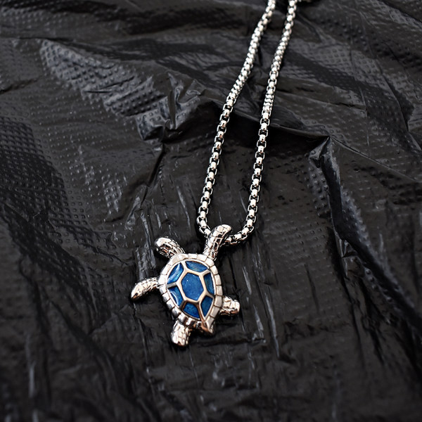 Ikdienas vīriešu ķēde ar bruņurupuča kulonu