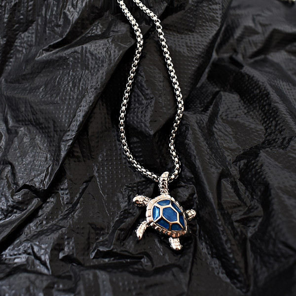 Ikdienas vīriešu ķēde ar bruņurupuča kulonu