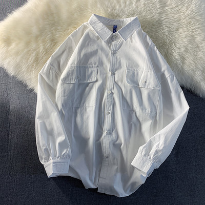 Широк модел риза с копчета и джобове