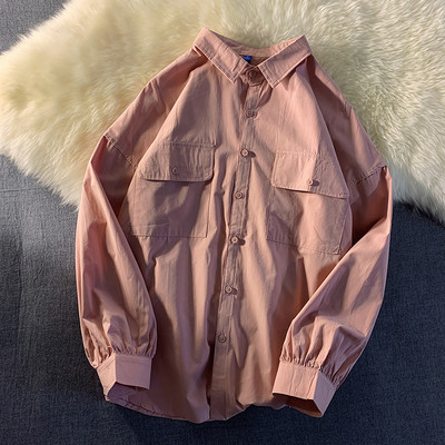 Широк модел риза с копчета и джобове