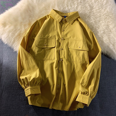 Широк модел риза с копчета и джобове