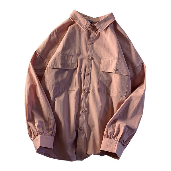 Широк модел риза с копчета и джобове