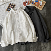 Широк изчистен модел мъжка риза с джоб