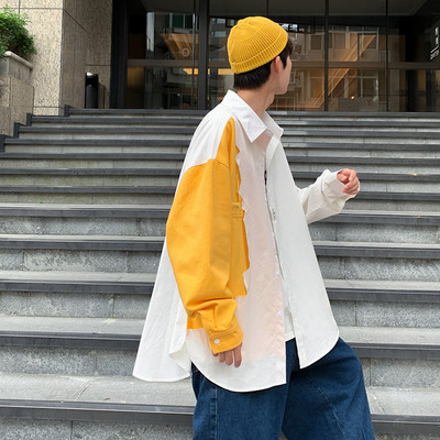 Пролетно-есенна риза за мъже - широк модел