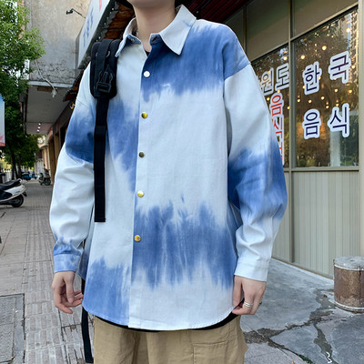 Пролетно-есенна риза за мъже в преливащи се цветове