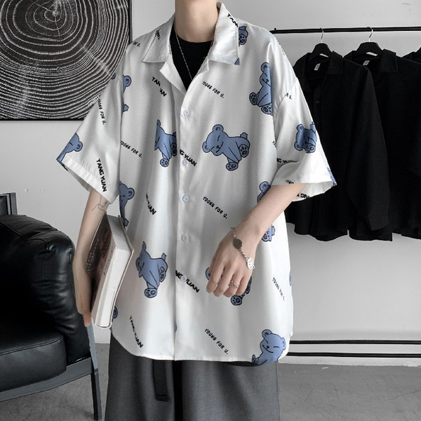 Ежедневна мъжка риза с класическа яка и 3/4 ръкав 