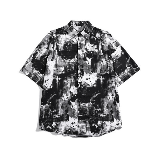 Ежедневна мъжка риза с 3/4 ръкав широк модел 