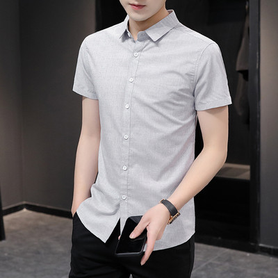 Стилна мъжка риза с класическа яка-изчистен модел