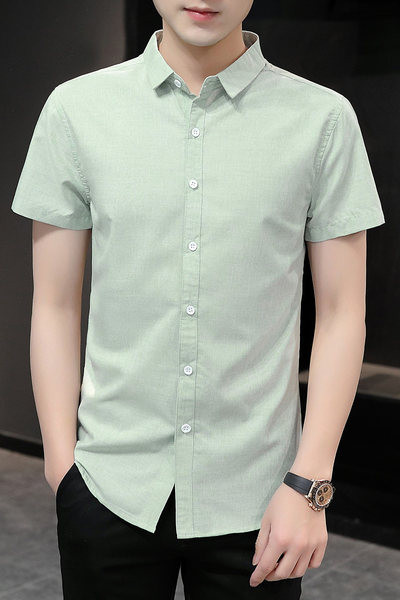 Стилна мъжка риза с класическа яка-изчистен модел