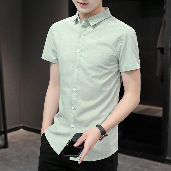 Стилна мъжка риза с класическа яка-изчистен модел