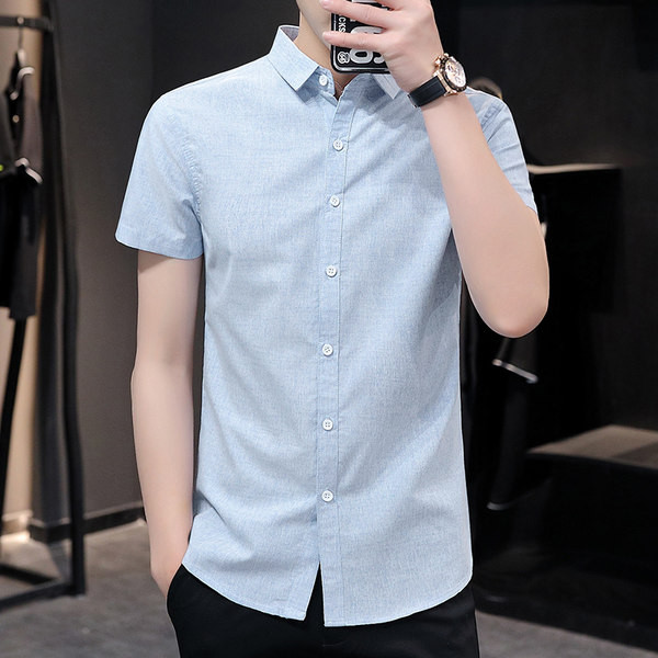 Стилна мъжка риза с класическа яка-изчистен модел