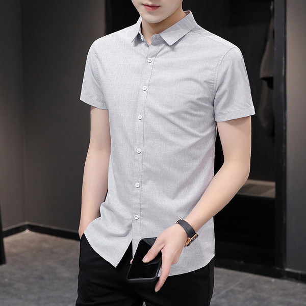 Стилна мъжка риза с класическа яка-изчистен модел