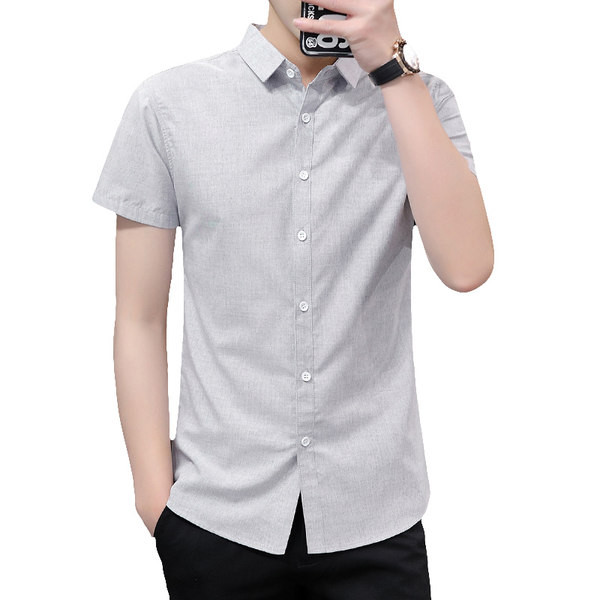 Стилна мъжка риза с класическа яка-изчистен модел