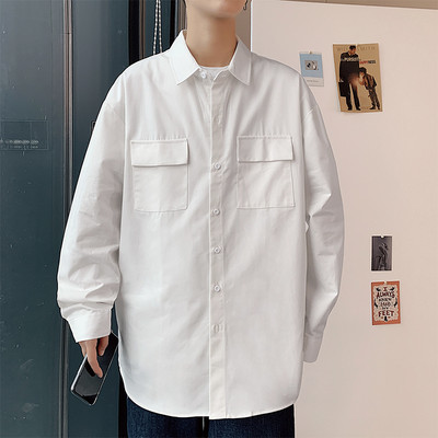 Мъжка ежедневна риза с джобове и копчета