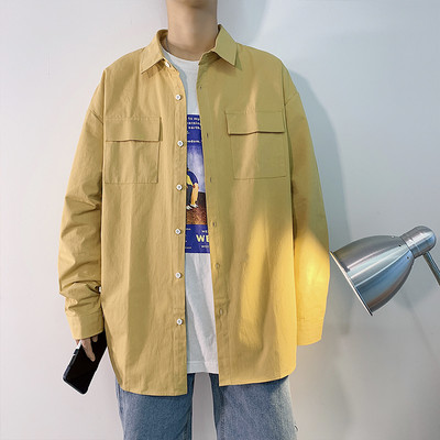 Мъжка ежедневна риза с джобове и копчета