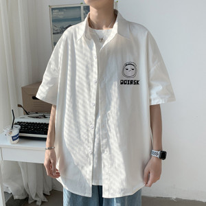 Мъжка риза с 3/4 ръкав  класическа яка и копчета