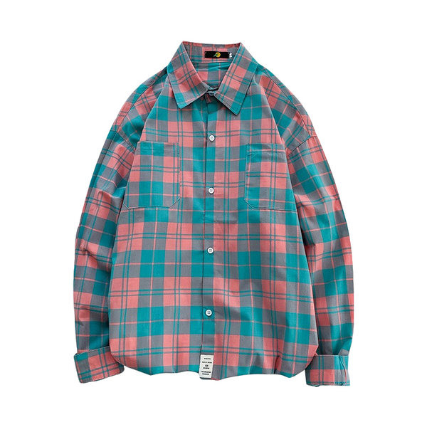 Ежедневна карирана риза с копчета - големи размери