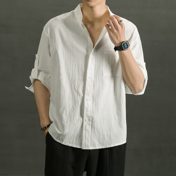 Мъжка риза с 3/4 ръкав в няколко цвята 