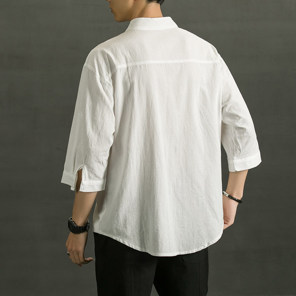 Мъжка риза с 3/4 ръкав в няколко цвята 