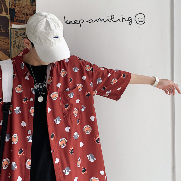 Ежедневна мъжка риза с апликации-широк модел