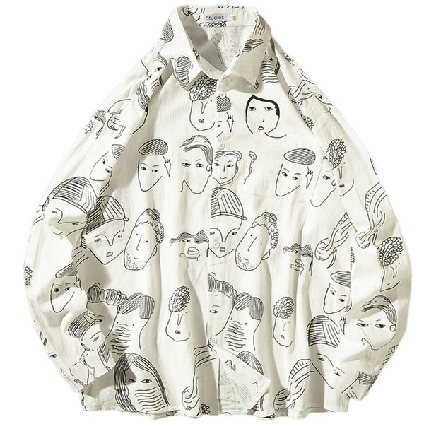 Модерна мъжка риза с щампа