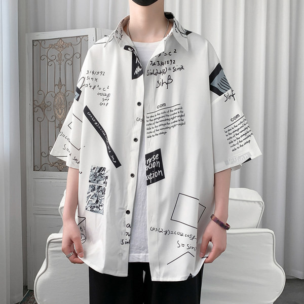 Лятна риза широк модел с различни шарени десени