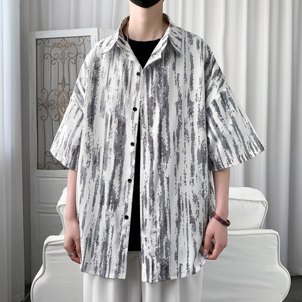 Лятна риза широк модел с различни шарени десени