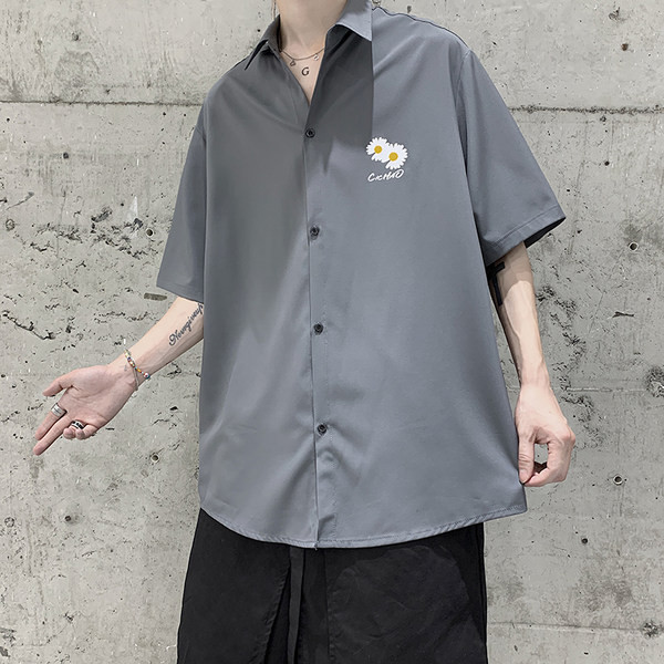 Лятна широка риза с щампа маргаритка