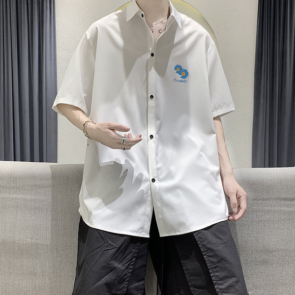 Лятна широка риза с щампа маргаритка