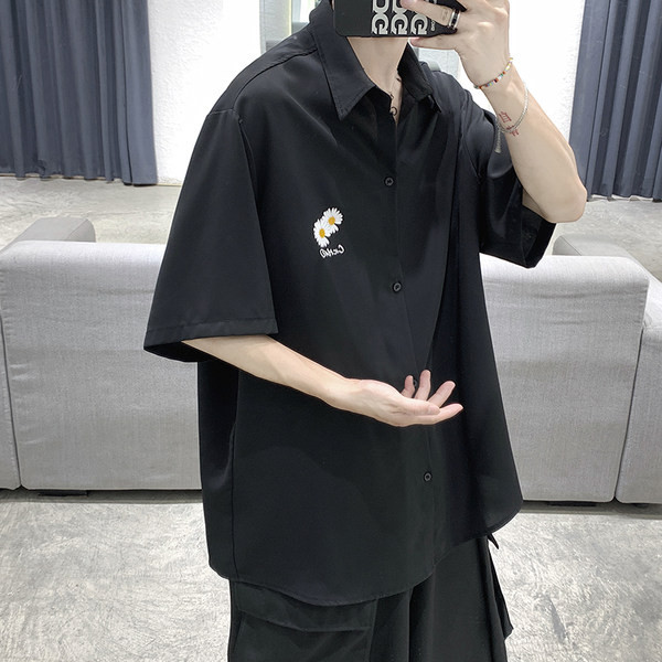 Лятна широка риза с щампа маргаритка