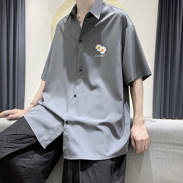 Лятна широка риза с щампа маргаритка