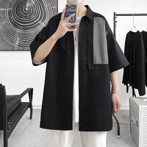 Лятна широка риза с 3/4 ръкав