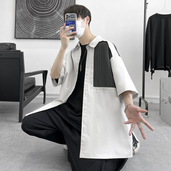 Лятна широка риза с 3/4 ръкав