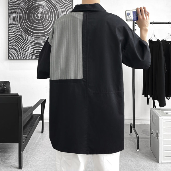 Лятна широка риза с 3/4 ръкав