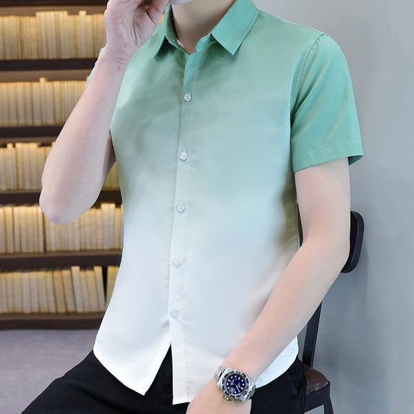 Актуална мъжка риза-изчистен модел с копчета