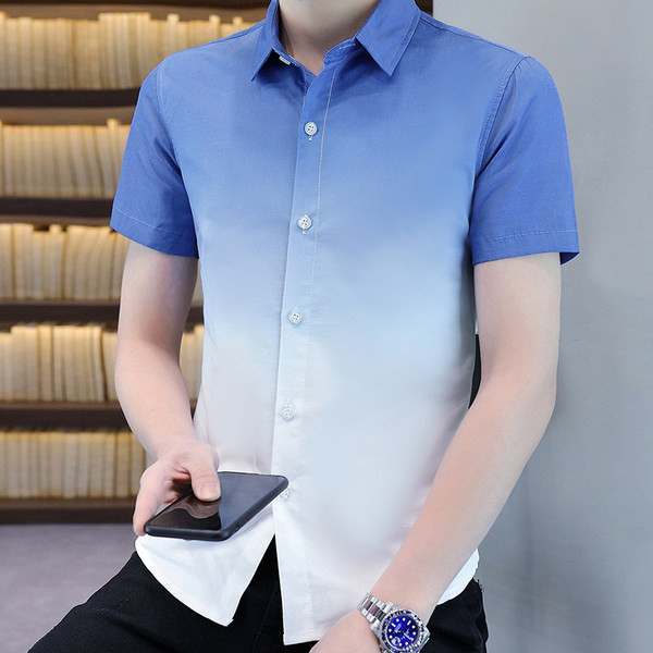 Актуална мъжка риза-изчистен модел с копчета