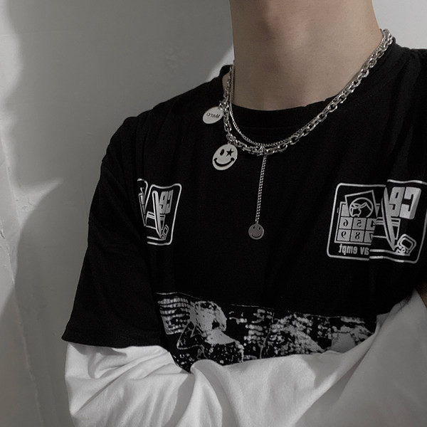 Moderan muški lančić s tri privjeska