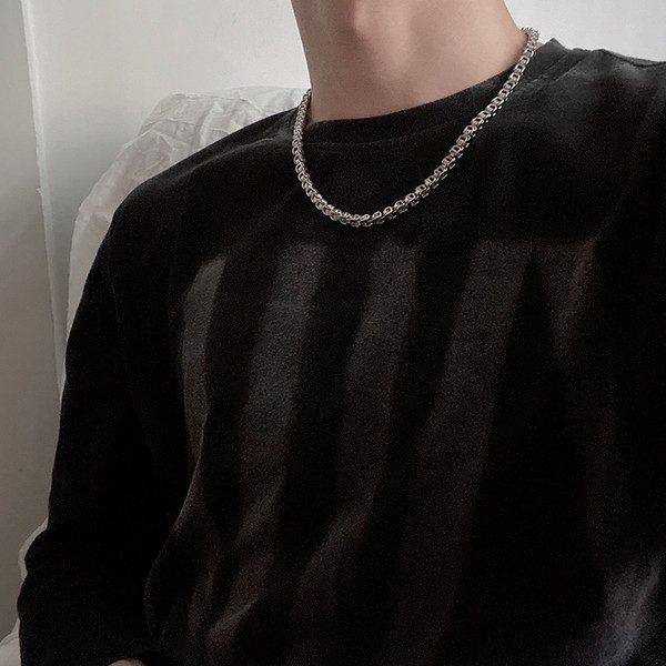 Κομψό ανδρικό ατσάλινο βραχιόλι απλό μοντέλο