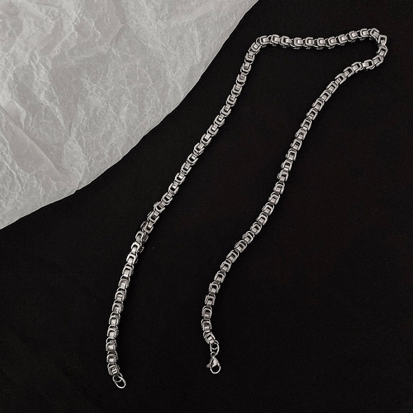 Κομψό ανδρικό ατσάλινο βραχιόλι απλό μοντέλο