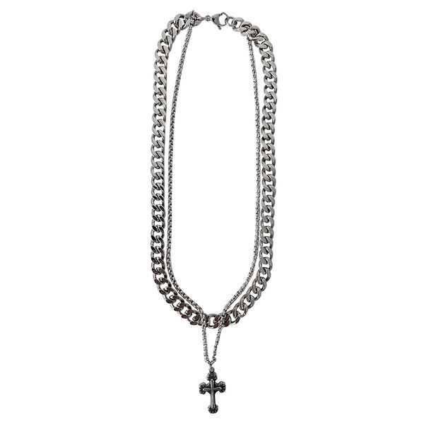 Moderna vīriešu ķēde ar piekarināmu krustiņu