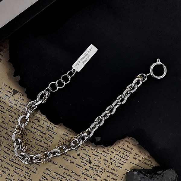 Moderna čelična muška narukvica