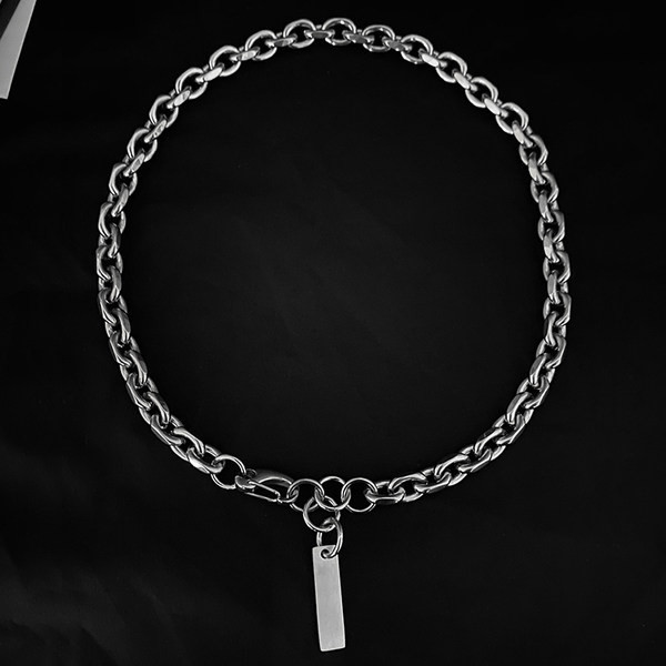 Muški dnevni čelični lančić s privjeskom