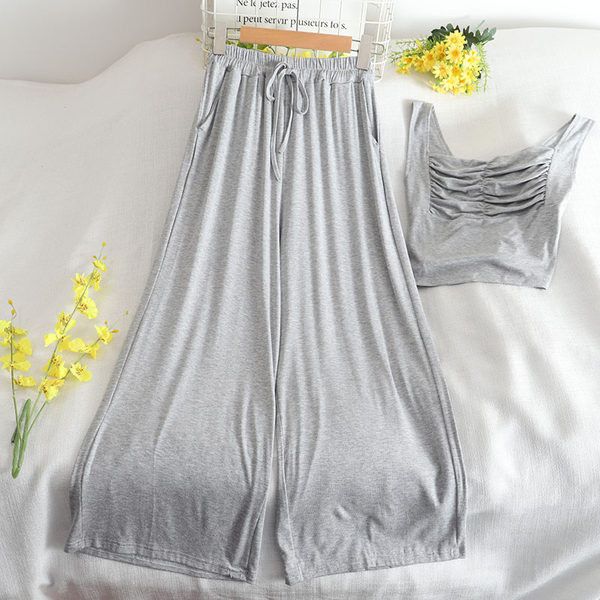 Dnevni set iz dva dijela - hlače i majica bez rukava