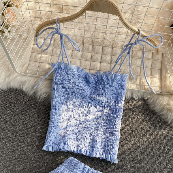 Novi model ženskog ljetnog kompleta na tanke naramenice