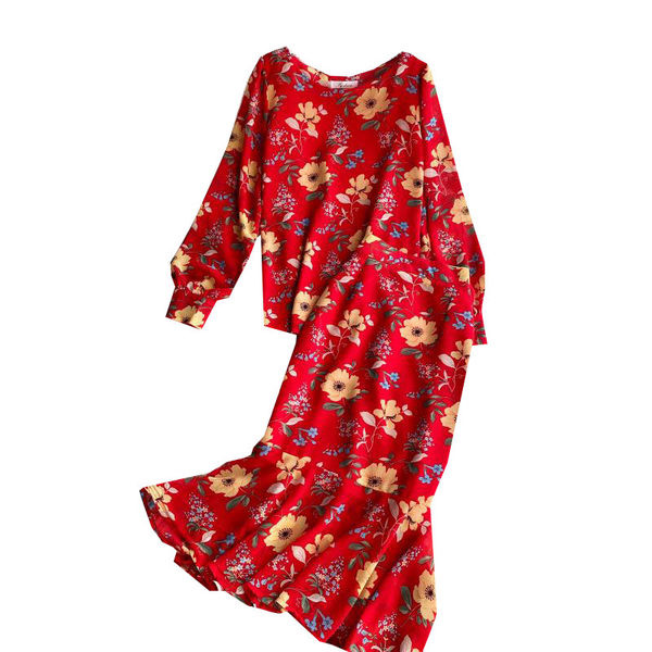 Ženski set sa cvjetnim uzorkom iz dva dijela